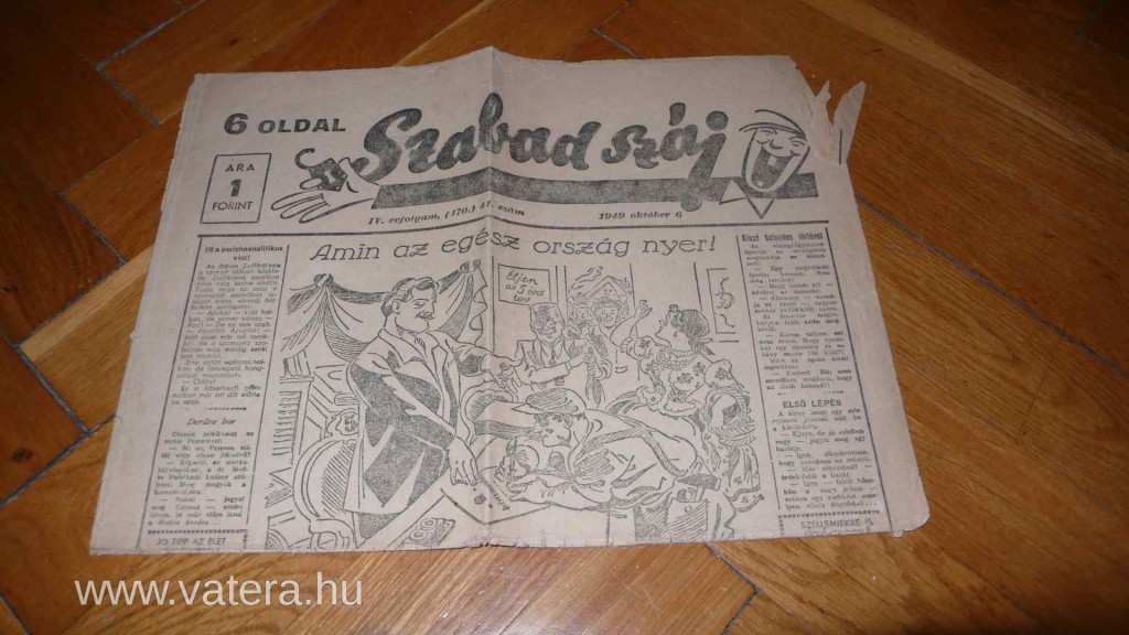 A Szabad Száj egyik 1949-es száma (forrás: Vatera)